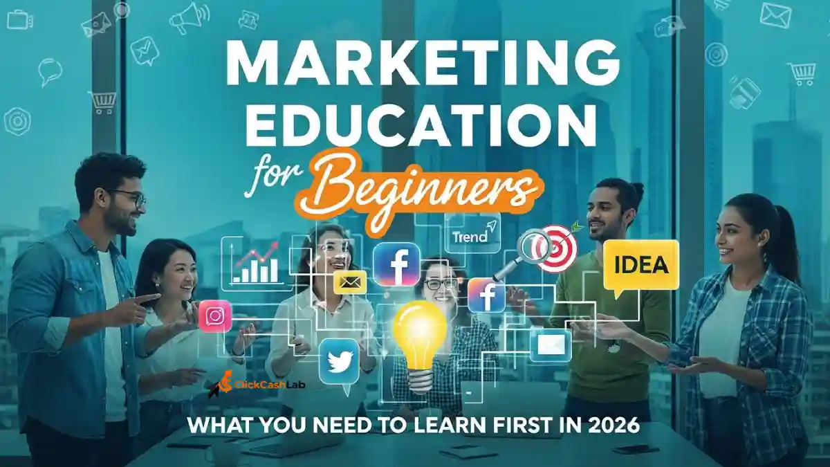 What You Need to Learn First in 2026 – Marketing Education for Beginners